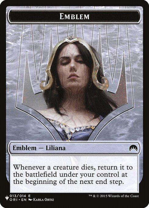 Liliana, Defiant Necromancer Emblem (PLST) (TORI-13)