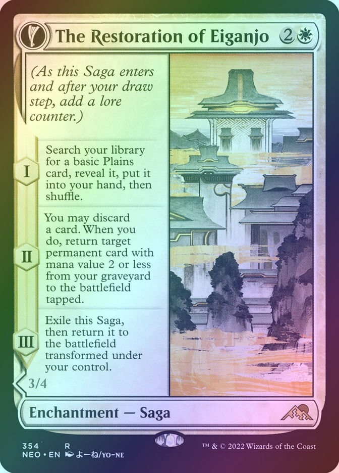 The Restoration of Eiganjo (NEO) (354) / Showcase / Foil — cara 1 de 2