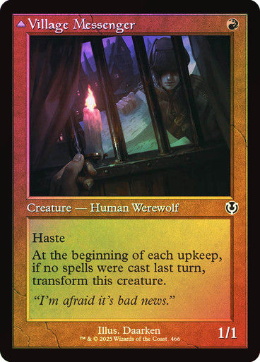 Village Messenger // Moonrise Intruder (INR) (466) / Foil Retro — cara 1 de 2