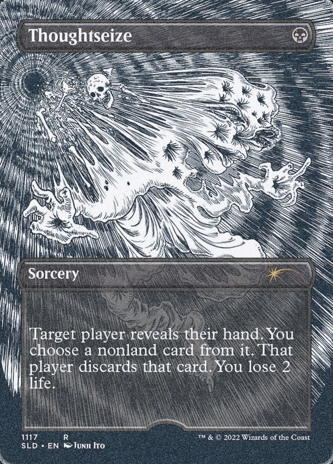 Thoughtseize (SLD) (1117) / Borderless / Foil Etched