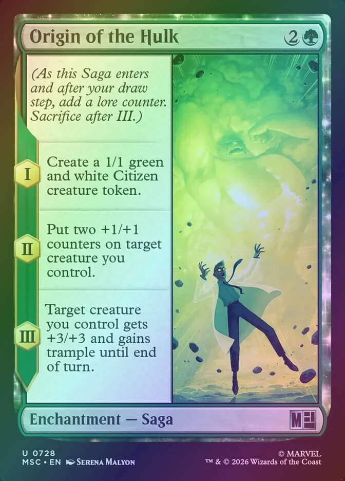 Origin of the Hulk (MSC) (728) / Foil
