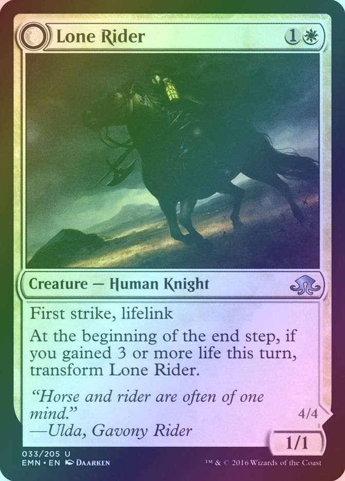 Lone Rider // It That Rides as One (EMN) (33) / Foil — cara 1 de 2