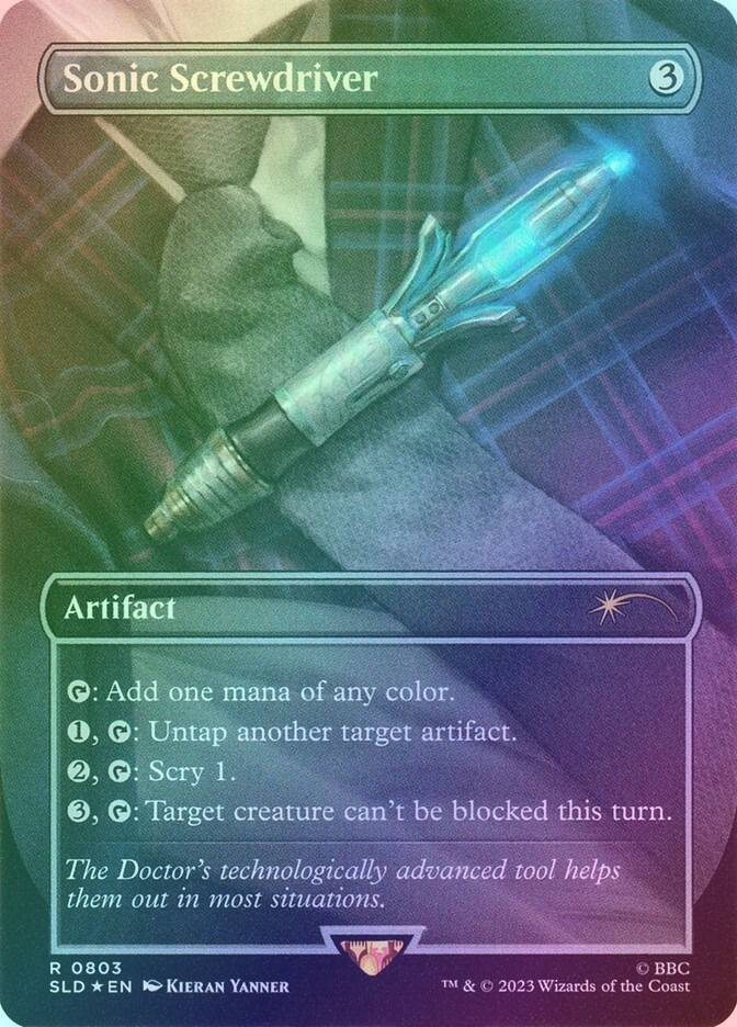 Sonic Screwdriver (SLD) (803) / Borderless / Foil