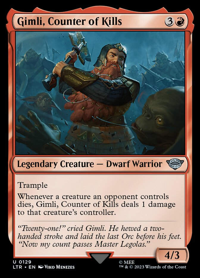 Gimli, Counter of Kills (LTR) (129)