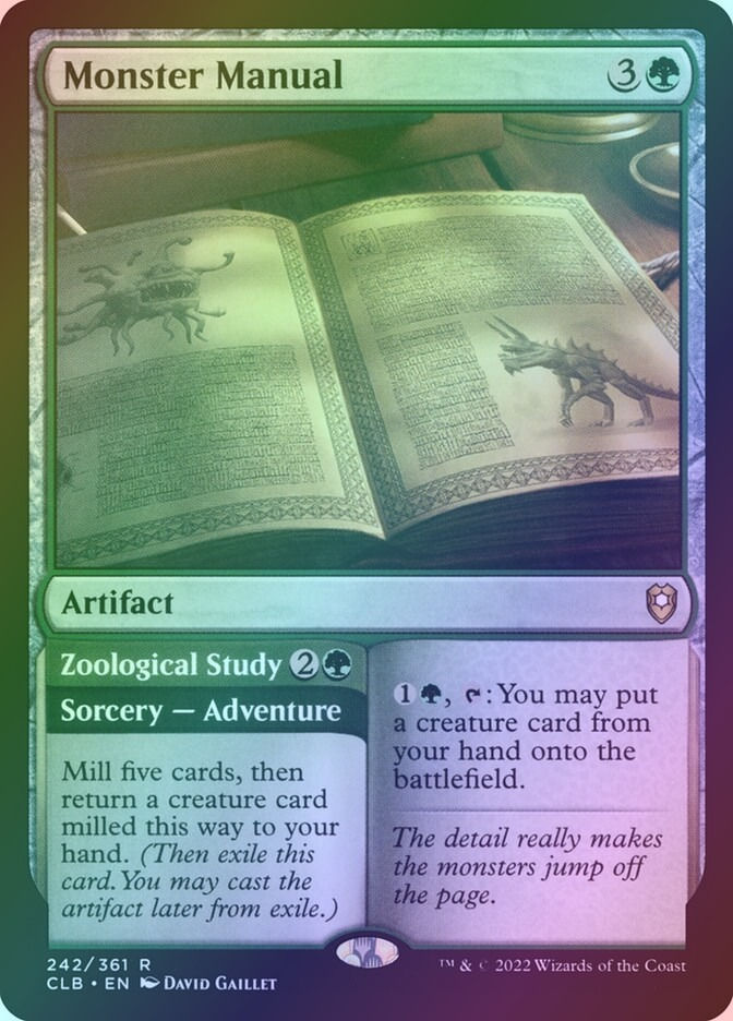 Monster Manual // Zoological Study (CLB) (242) / Foil