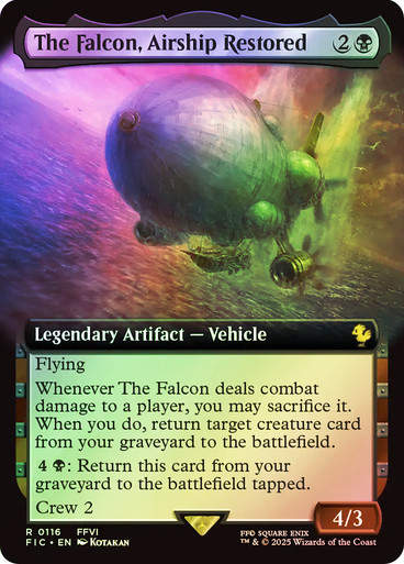 The Falcon, Airship Restored (FIC) (116) / Extended Art / Foil