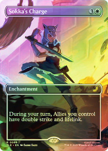Sokka's Charge (TLE) (66) / Borderless / Foil