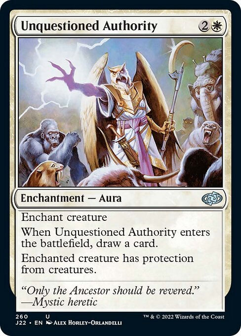 Unquestioned Authority (J22))