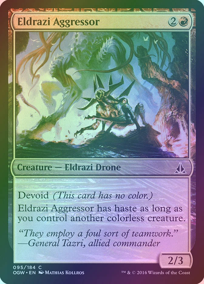 Eldrazi Aggressor (OGW) (95) / Foil