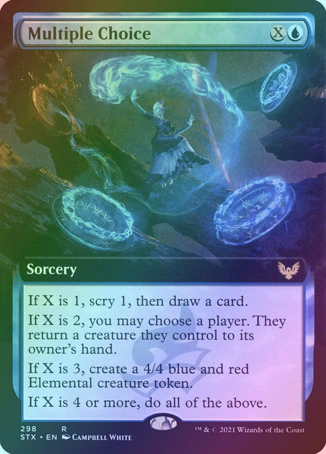 Multiple Choice (STX) (298) / Extended Art / Foil