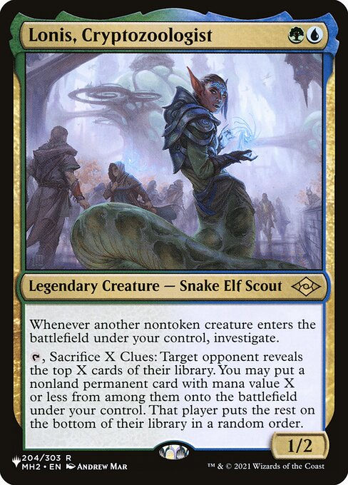 Lonis, Cryptozoologist (PLST) (MH2-204)