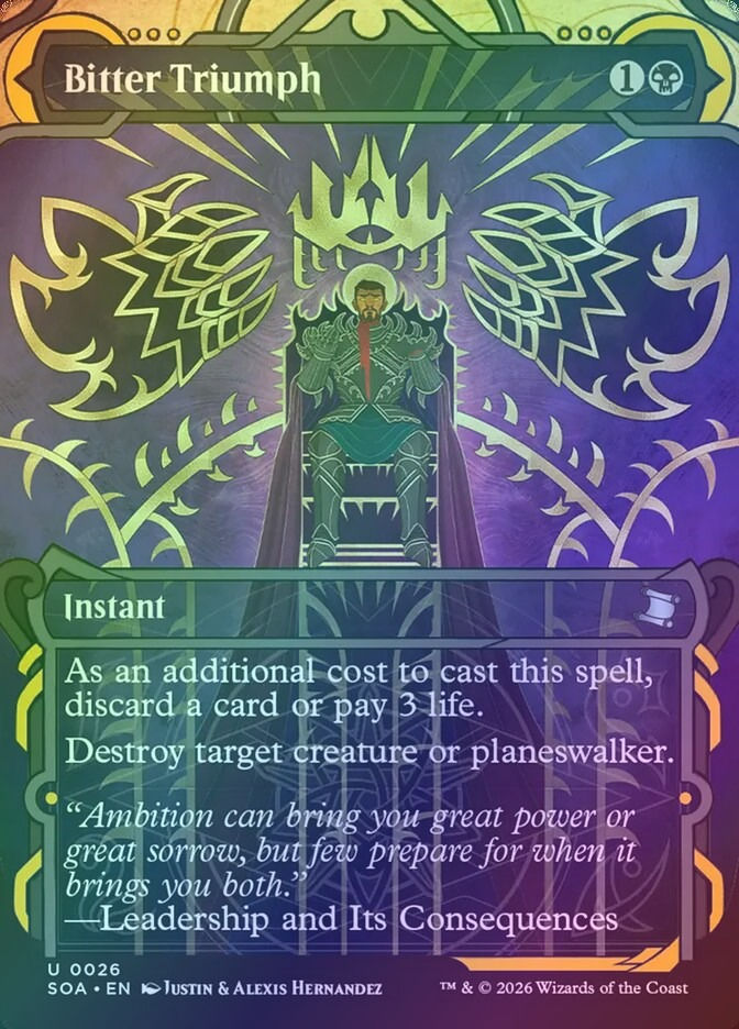 Bitter Triumph (SOA) (26) / Borderless / Showcase / Foil