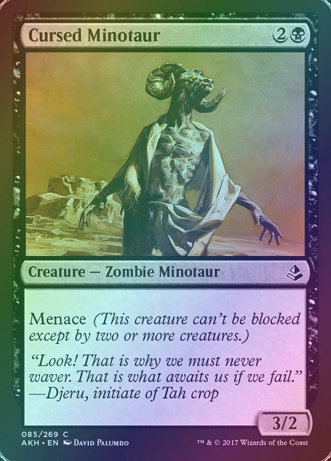 Cursed Minotaur (AKH) (85) / Foil