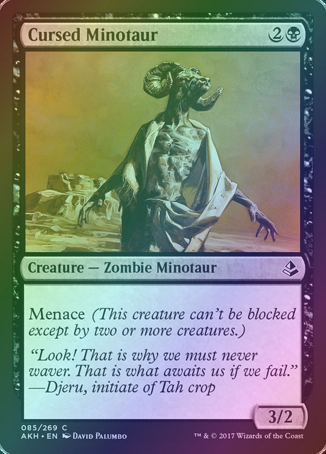Cursed Minotaur (AKH) (85) / Foil
