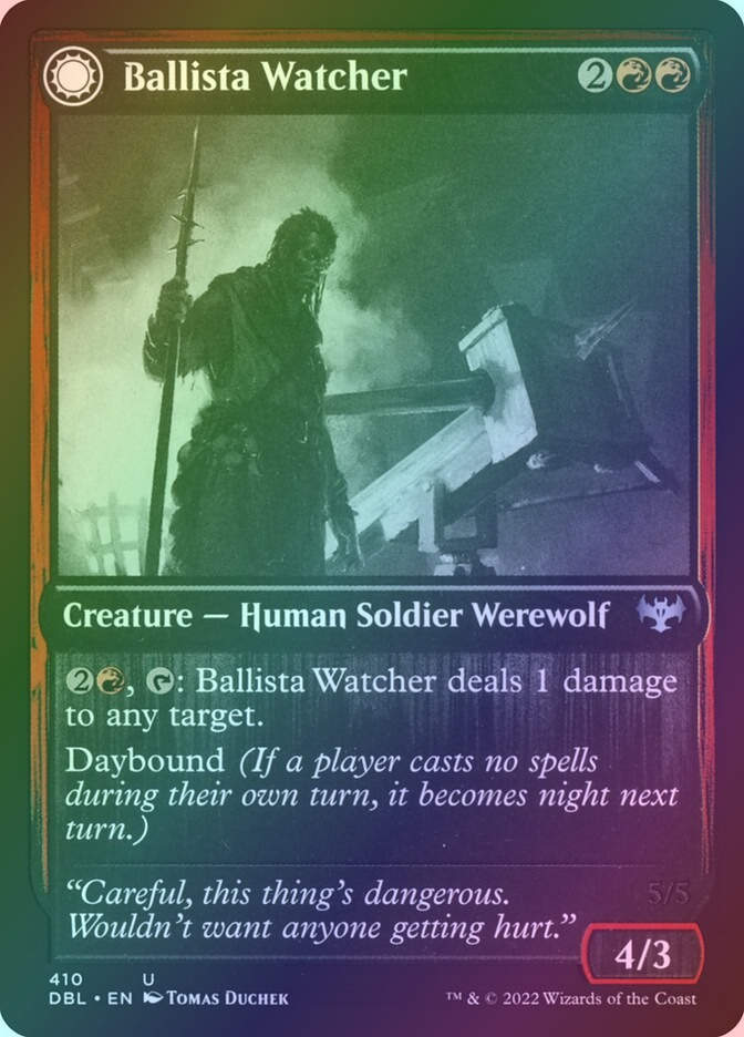 Ballista Watcher // Ballista Wielder (DBL) (410) / Foil