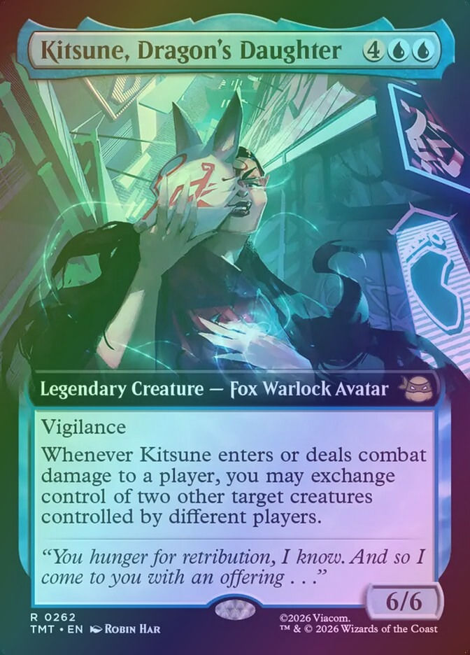 Kitsune, Dragon's Daughter (TMT) (262) / Extended Art / Foil