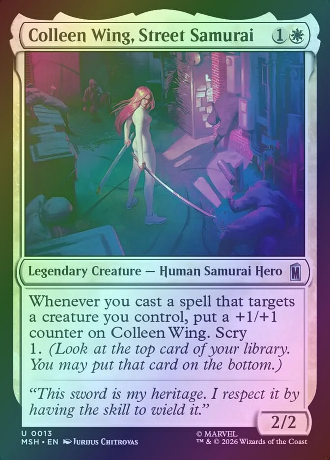 Colleen Wing, Street Samurai (MSH) (13) / Foil