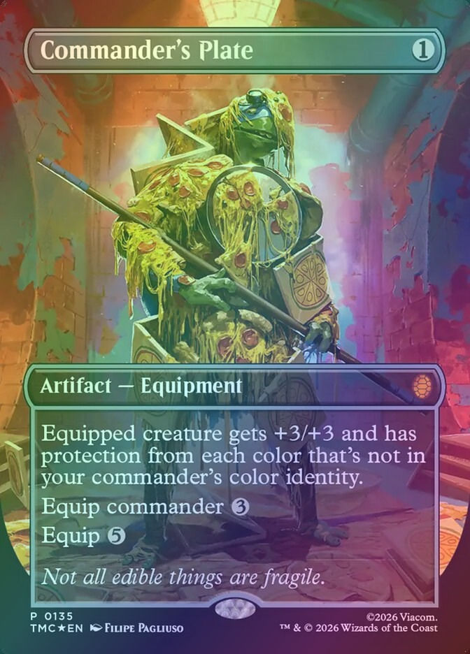 Commander's Plate (TMC) (135) / Borderless / Foil