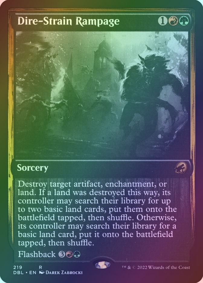 Dire-Strain Rampage (DBL) (219) / Foil