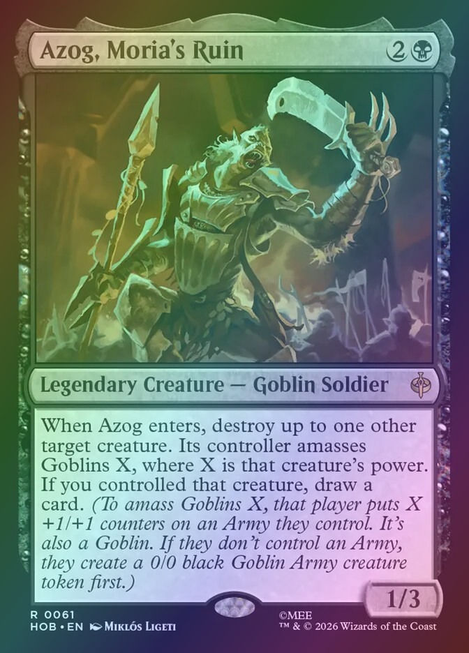 Azog, Moria's Ruin (HOB) (61) / Foil