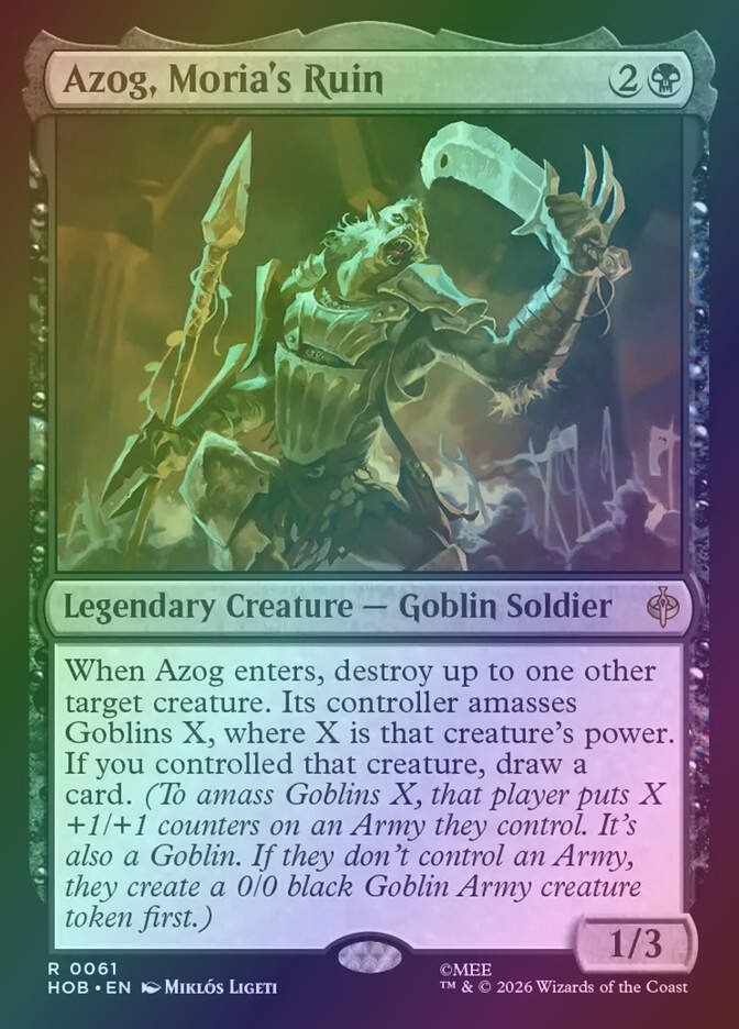 Azog, Moria's Ruin (HOB) (61) / Foil