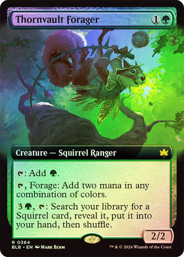Thornvault Forager (blb) (364) / Extended Art Foil