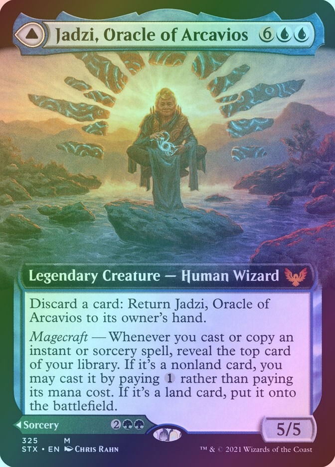 Jadzi, Oracle of Arcavios // Journey to the Oracle (STX) (325) /Foil — cara 1 de 2