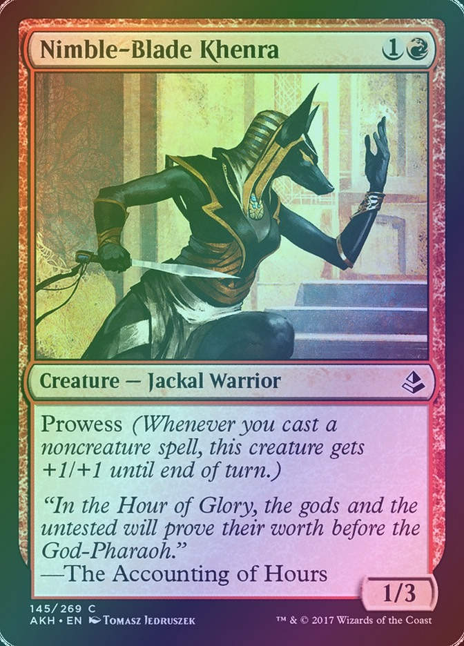 Nimble-Blade Khenra (AKH) (145) / Foil