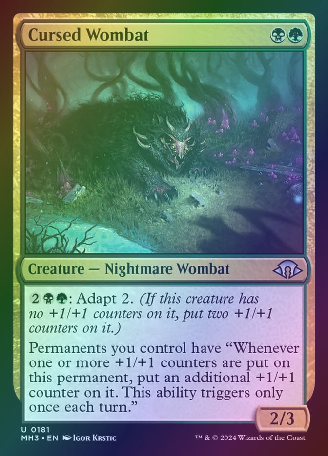 Cursed Wombat (MH3) (181) / Foil