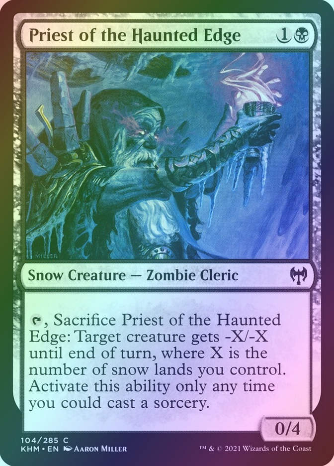 Priest of the Haunted Edge (KHM) (104) / Foil