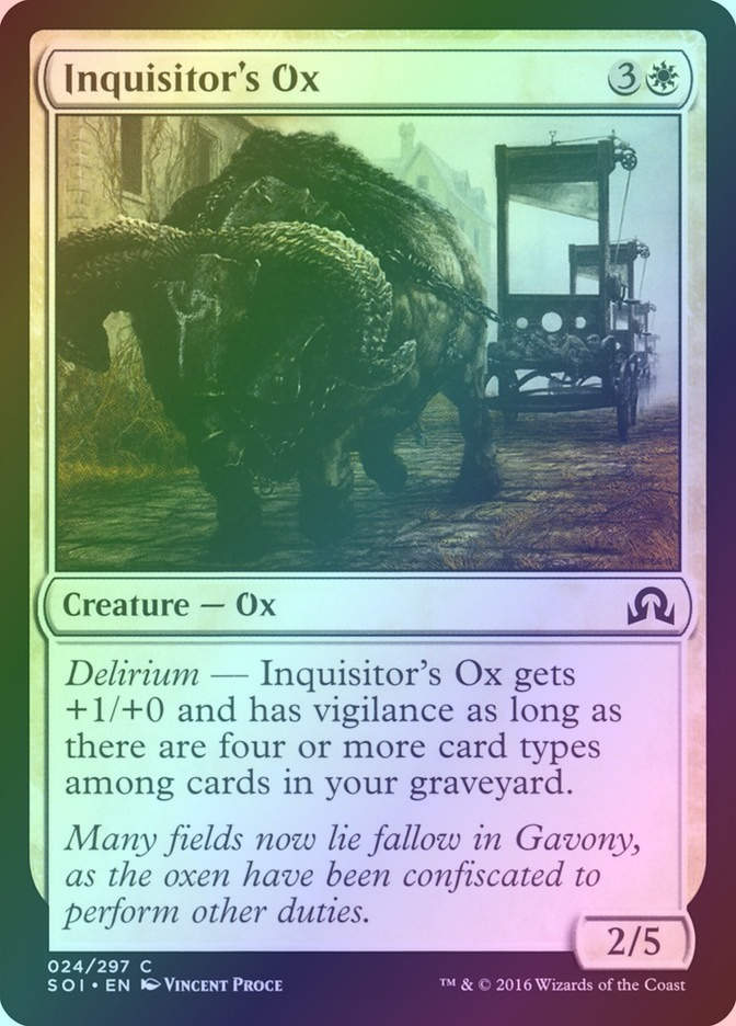 Inquisitor's Ox (SOI) (24) / Foil