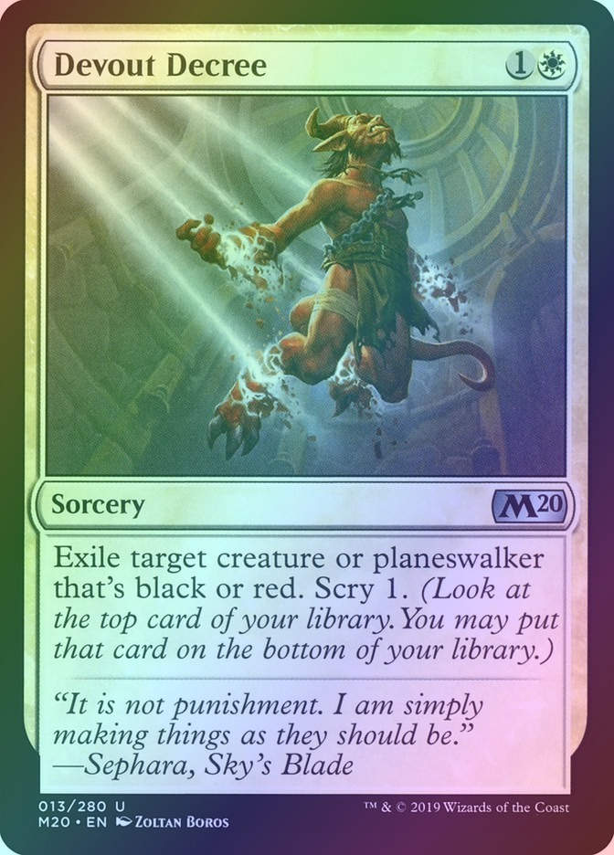 Devout Decree (M20) (13) / Foil