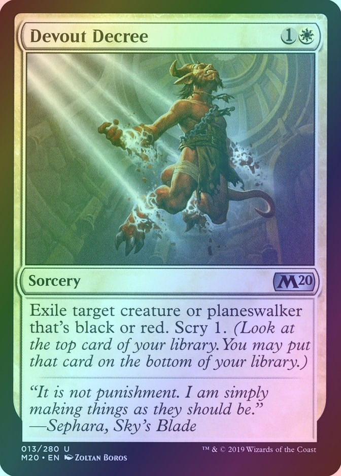 Devout Decree (M20) (13) / Foil