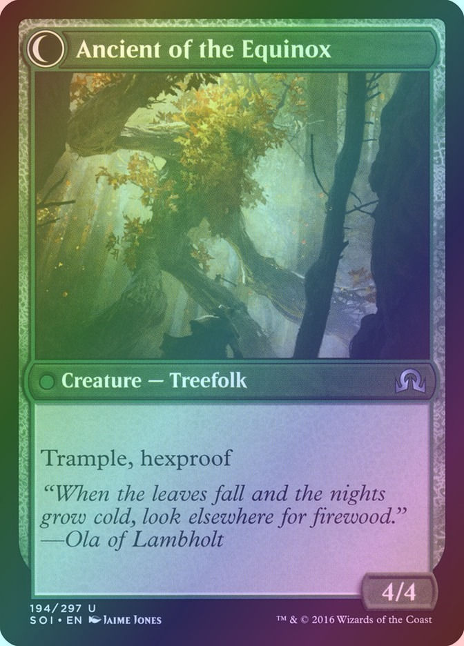Autumnal Gloom // Ancient of the Equinox (SOI) (194) / Foil — cara 2 de 2