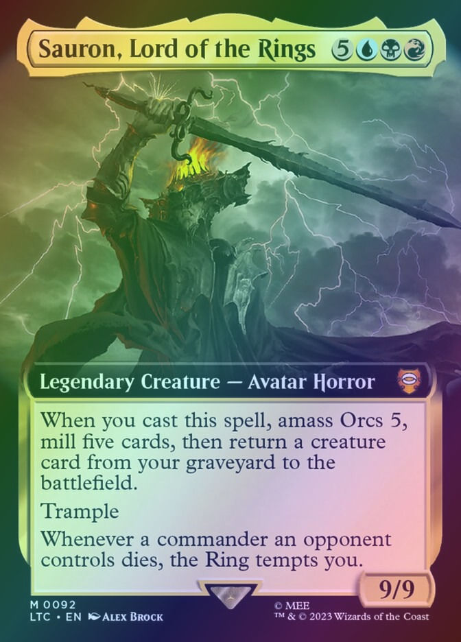 Sauron, Lord of the Rings (LTC) (92) / Extended Art / Foil