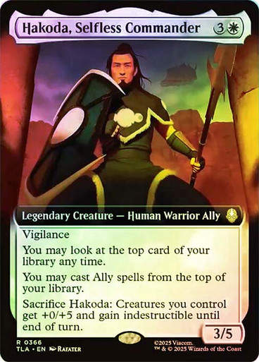 Hakoda, Selfless Commander (TLA) (366) / Extended Art / Foil