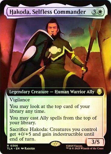 Hakoda, Selfless Commander (TLA) (366) / Extended Art / Foil