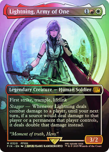 Lightning, Army of One (FIN) (320) / Borderless / Foil