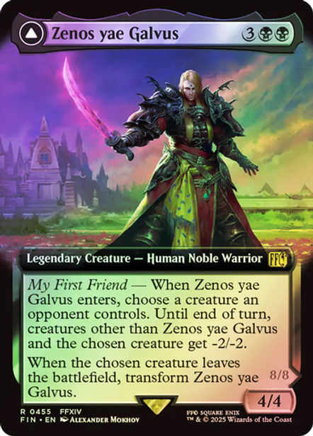 zenos mtg card of the Day - yae Galvus // Shinryu, Transcendent Rival (Foil Burning Chains When the chosen player loses the game Zenos yae Galvus // Shinryu,