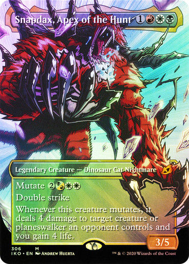 Snapdax, Apex of the Hunt (IKO) (306) / Borderless / Showcase / Foil