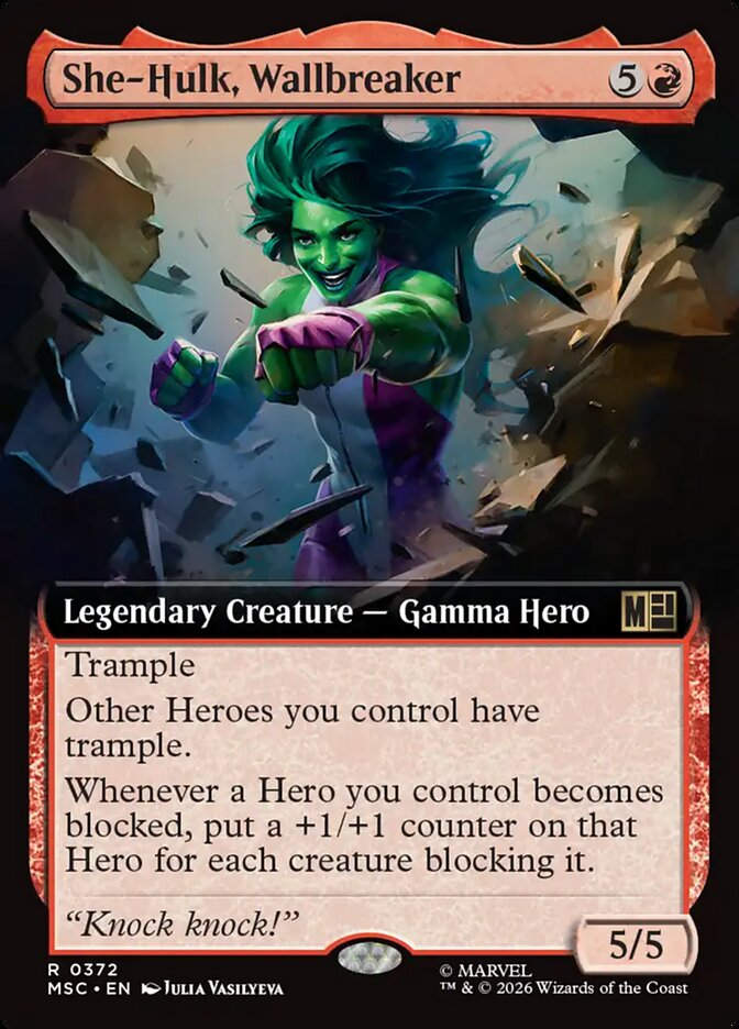 She-Hulk, Wallbreaker (MSC) (372) / Extended Art