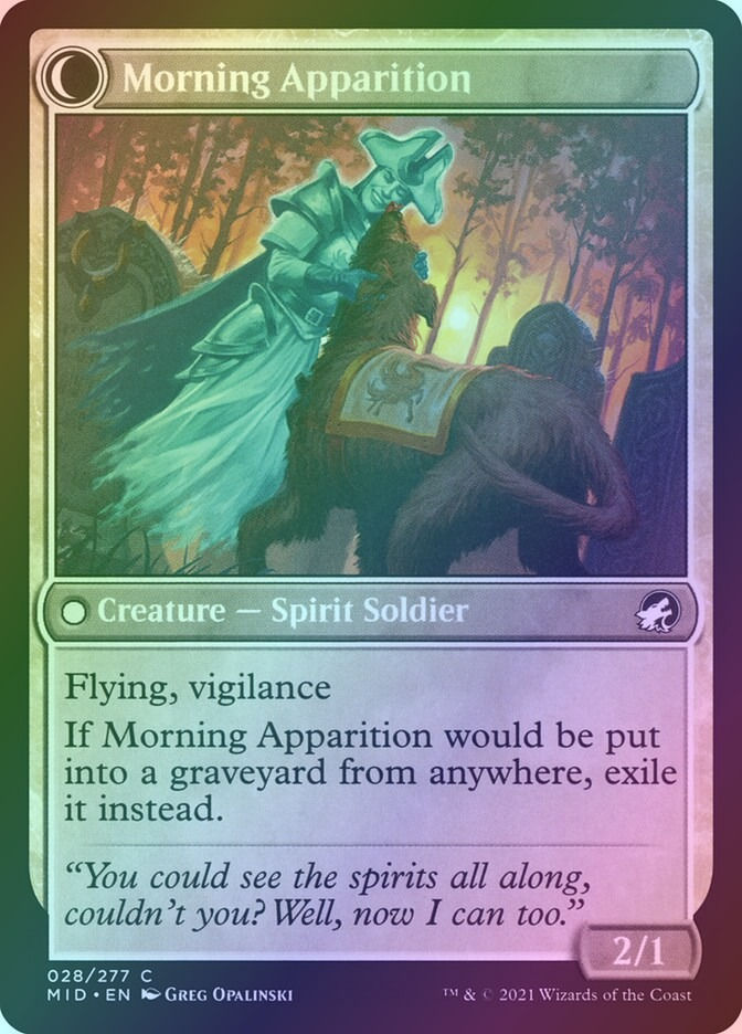 Mourning Patrol // Morning Apparition (MID) (28) / Foil — cara 2 de 2