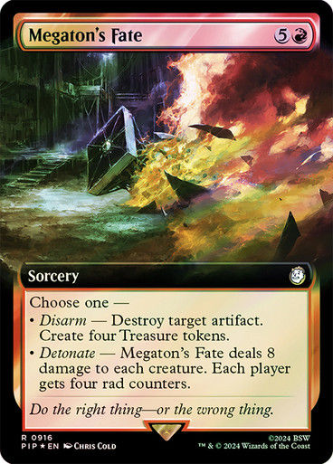 Megaton's Fate (pip) (916) / Extended Surge Foil