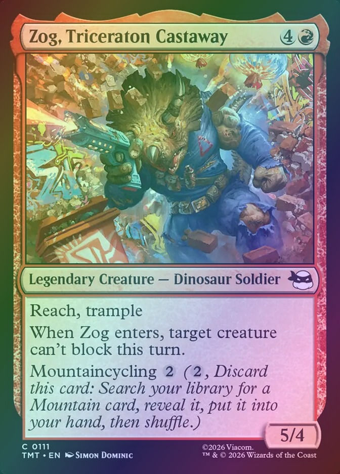 Zog, Triceraton Castaway (TMT) (111) / Foil