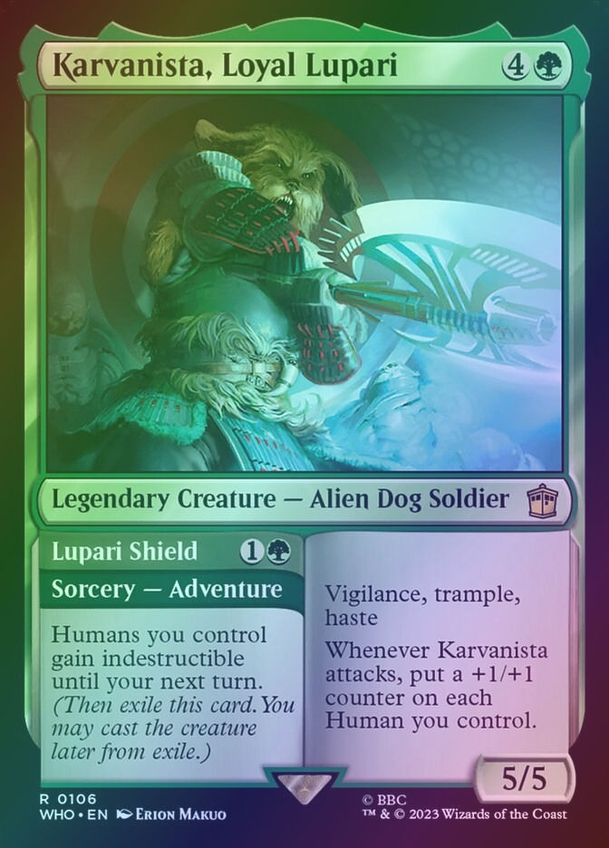 Karvanista, Loyal Lupari // Lupari Shield (WHO) (106) / Foil