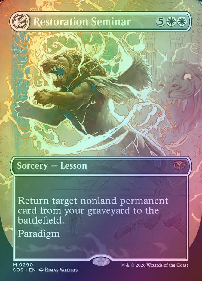 Restoration Seminar (SOS) (290) / Borderless / Showcase / Foil