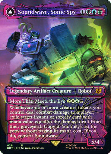 Soundwave, Sonic Spy // Soundwave, Superior Captain (BOT) (28) / Foil — cara 1 de 2