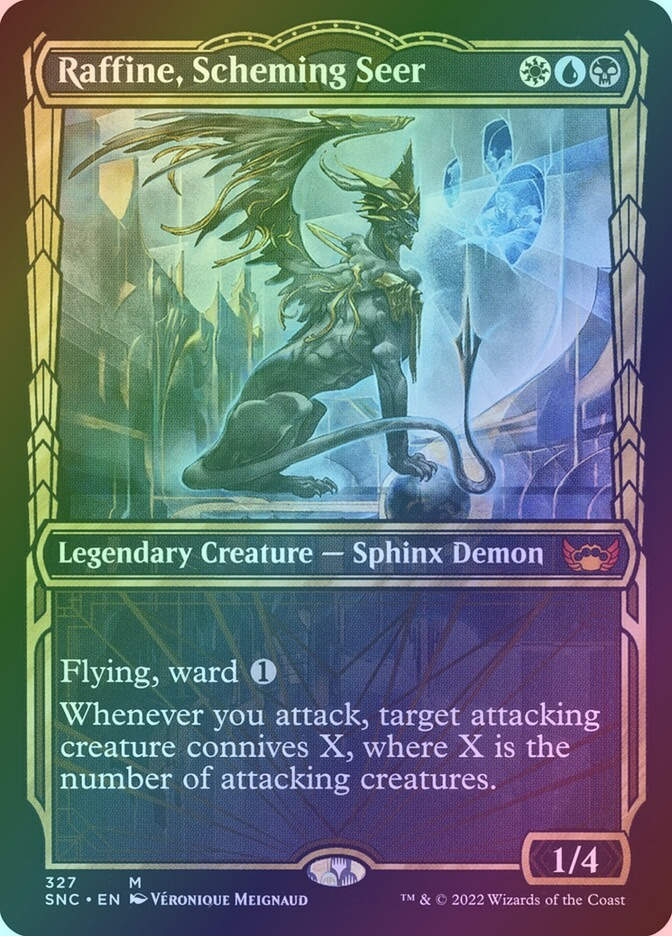 Raffine, Scheming Seer (SNC) (327) / Showcase / Foil