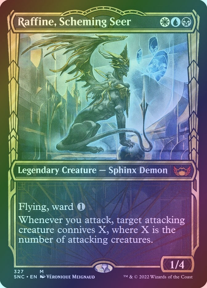 Raffine, Scheming Seer (SNC) (327) / Showcase / Foil