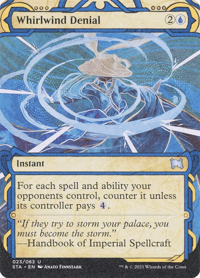 Whirlwind Denial (STA) (23) / Borderless / Showcase / Foil Etched